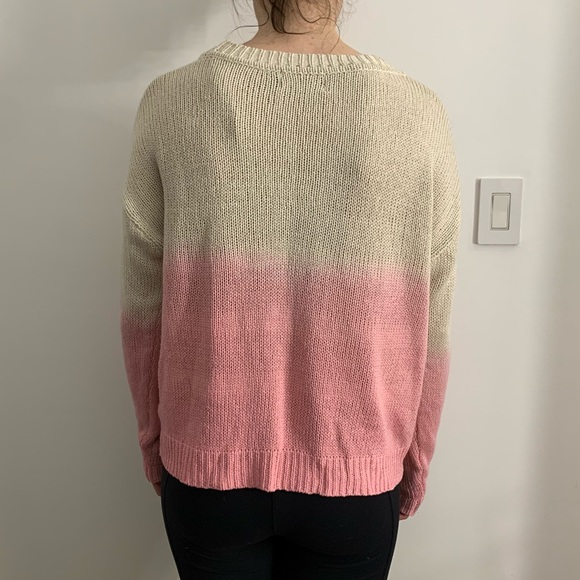 MinkPink Ombré Cream to Pink Sweater - Picture 5 of 5